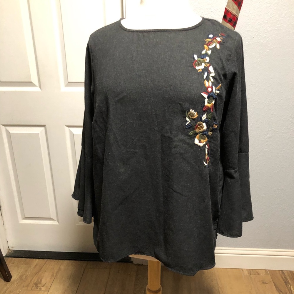 Philosophy Republic Embroidered Top